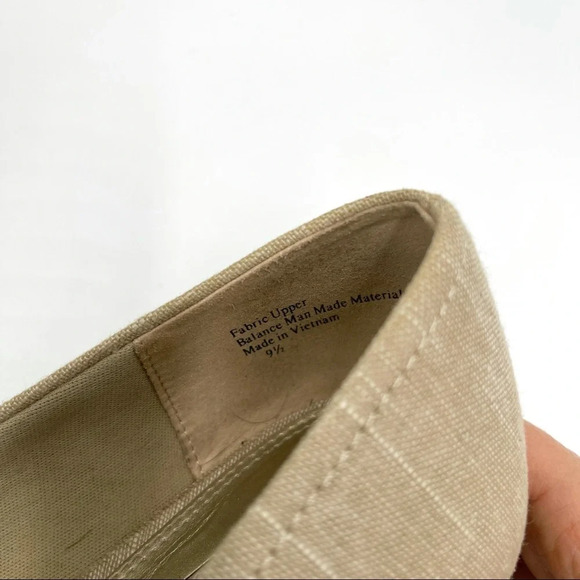 Coach and Four cream peep toe espadrille wedge sandals size 9.5 - Picture 7 of 9